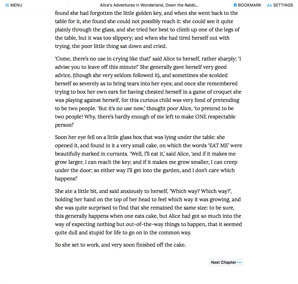 BetaBooks chapter feedback